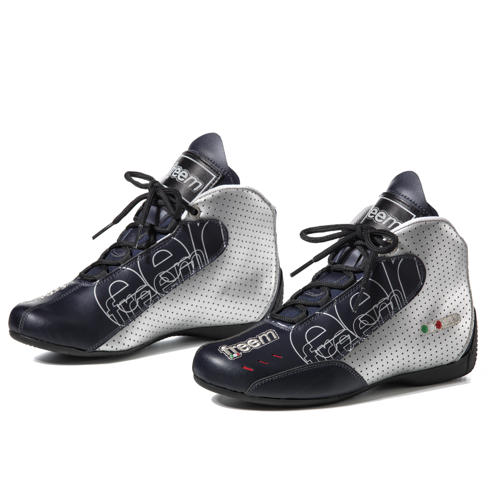 Freem Navyblå Sølv D07K sko til Den nye model er en